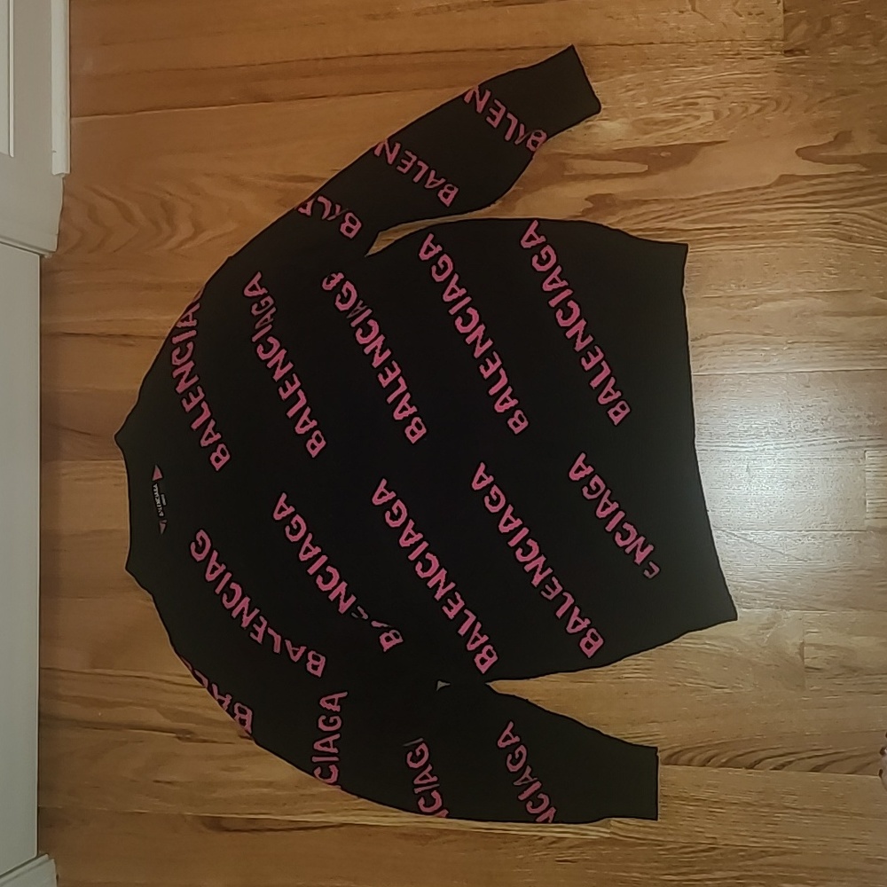 Balenciaga Pink and Black Sweater - One Size, Unisex